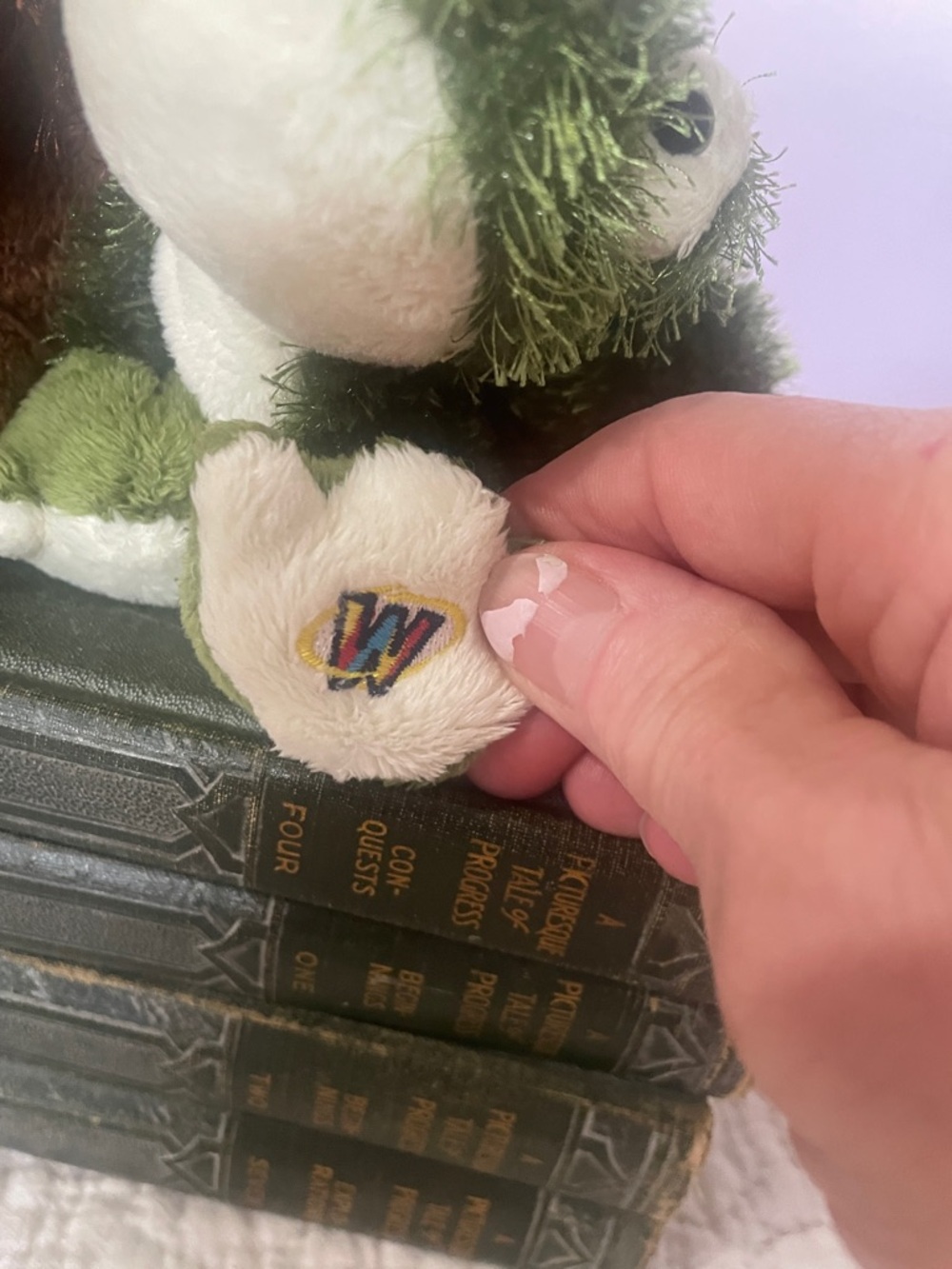 Webkinz Plush Brown Puppy and Green Frog Stuffed Animals - like new no codes - Picture 4 of 6